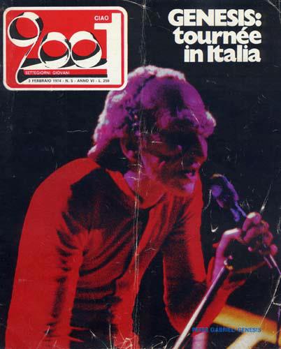 Ciao 2001 dedica la copertina alla tournée dei Genesis in Italia