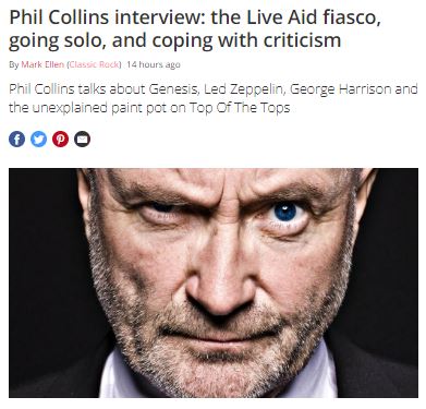 Phil Collins intervista a Classic Rock